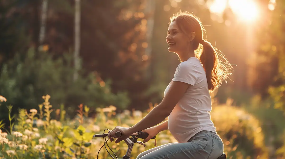 Grávida pode andar de bicicleta no final da gravidez