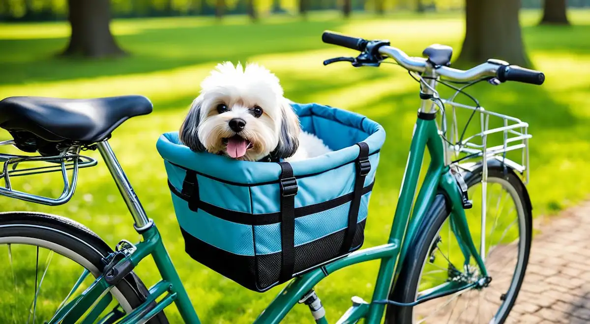 melhor cesta para carregar cachorro na bicicleta