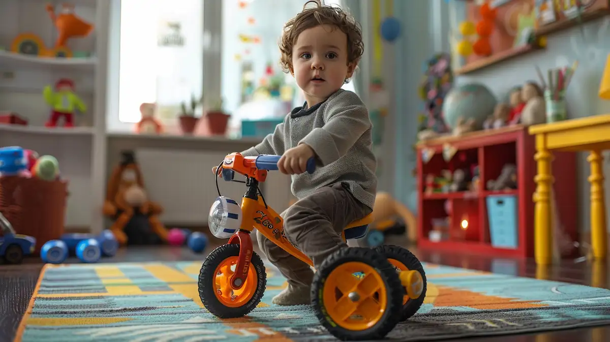 Uma bicicleta para bebê de 1 ano e meio